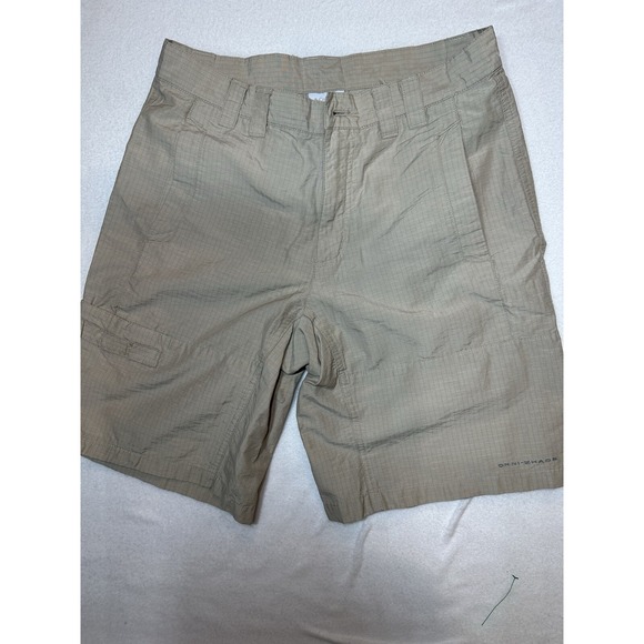 Columbia Other - Columbia Mens PFG Omni Shade Shorts Sz 30 Tan Khaki Fishing Outdoor Hiking